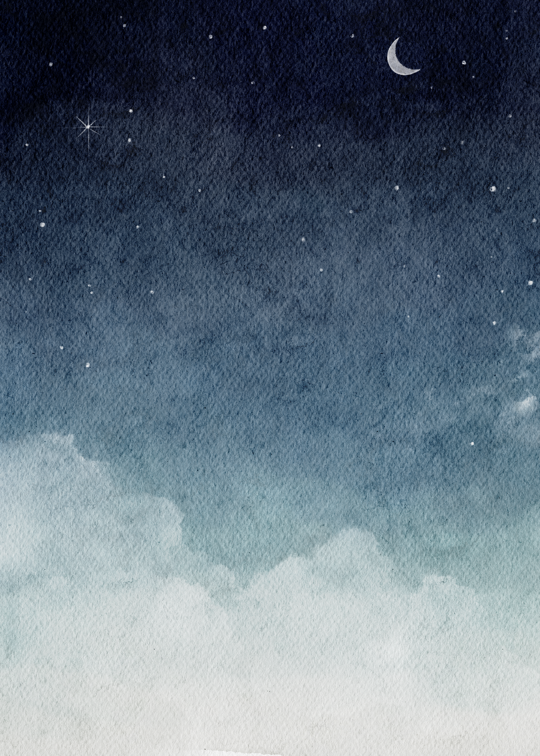 Night sky background watercolor